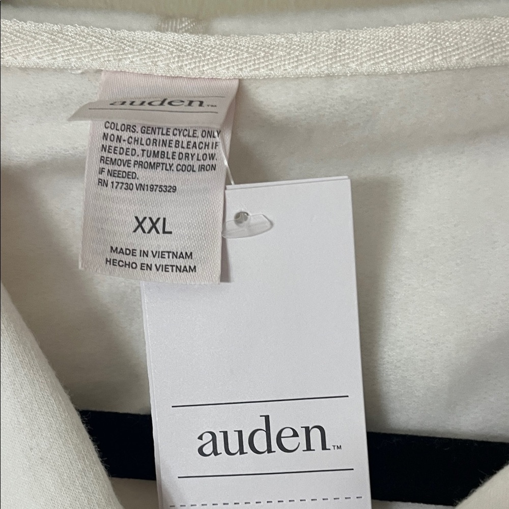 Auden Cream Hooded Zip Sweatshirt - Picture 2 of 2